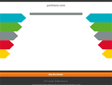 Tablet Screenshot of partslane.com